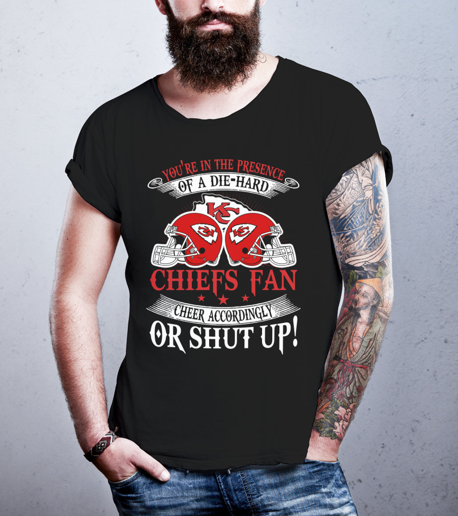 Kansas City Chiefs Fan Die-Hard Cheer Accordingly T-Shirt