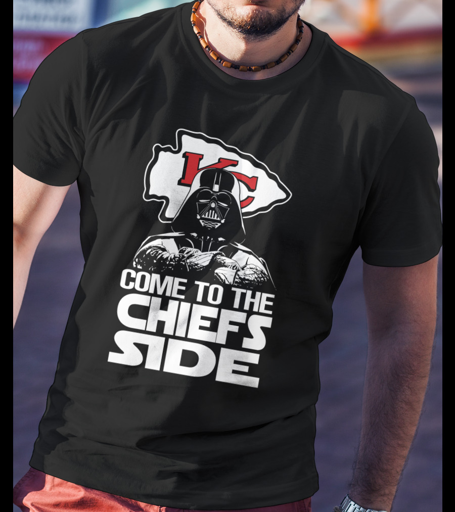 Come To The Chiefs Side Kansas City Chiefs Darth Vader T-Shirt