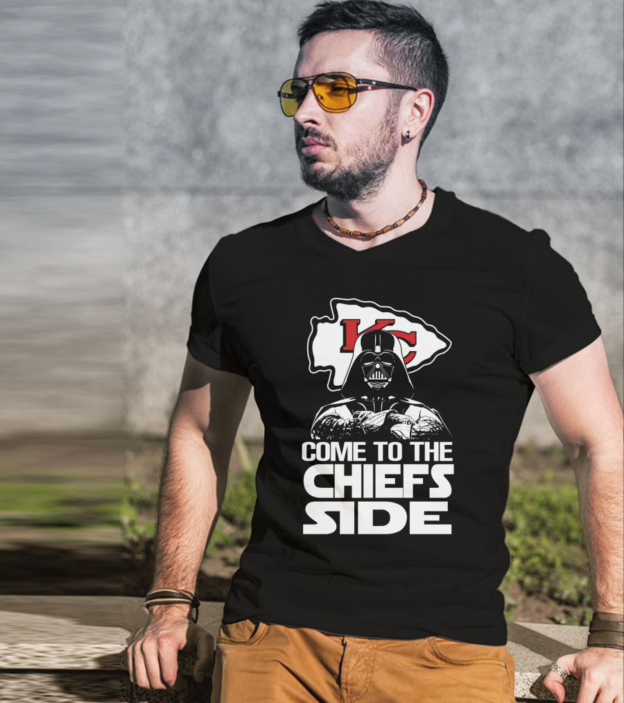 Come To The Chiefs Side Kansas City Chiefs Darth Vader T-Shirt