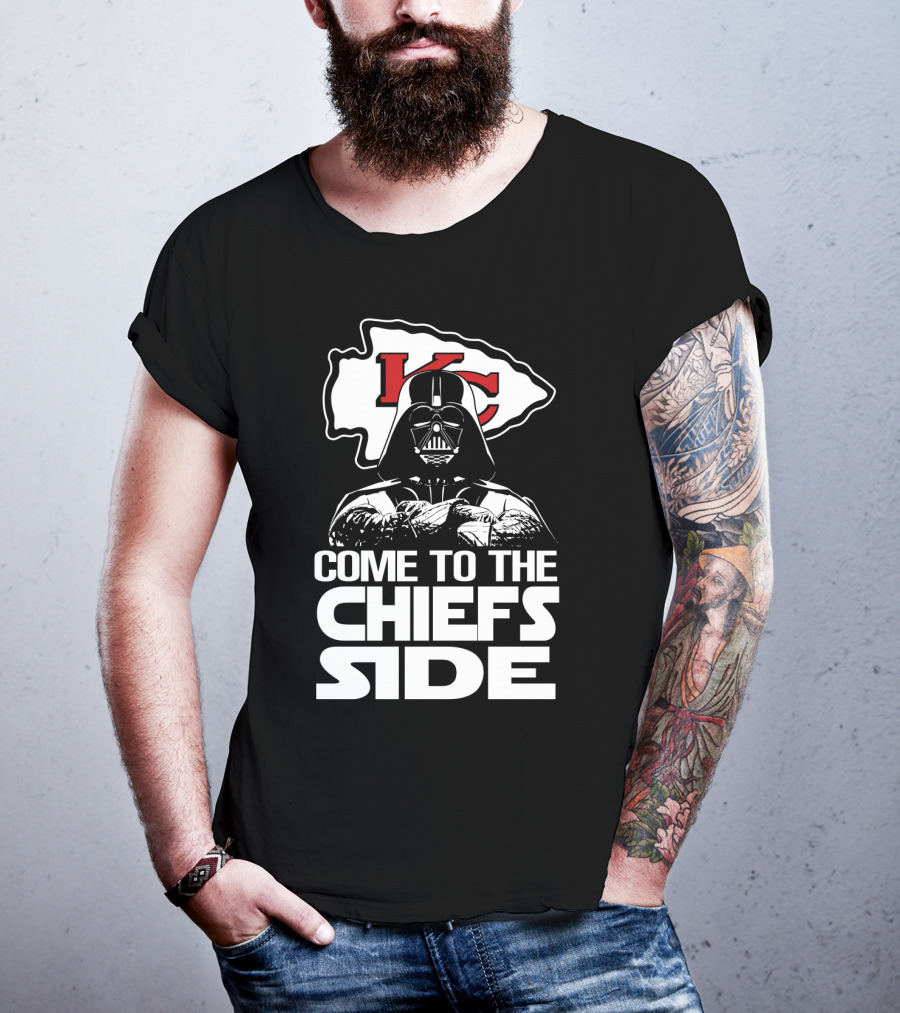Come To The Chiefs Side Kansas City Chiefs Darth Vader T-Shirt