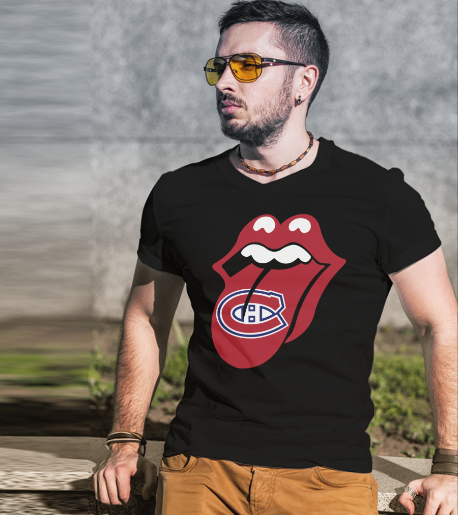 Montreal Canadiens Logo With Iconic Tongue And Lips T-Shirt