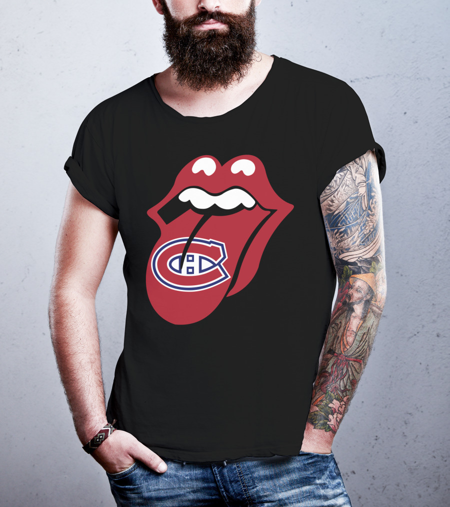 Montreal Canadiens Logo With Iconic Tongue And Lips T-Shirt