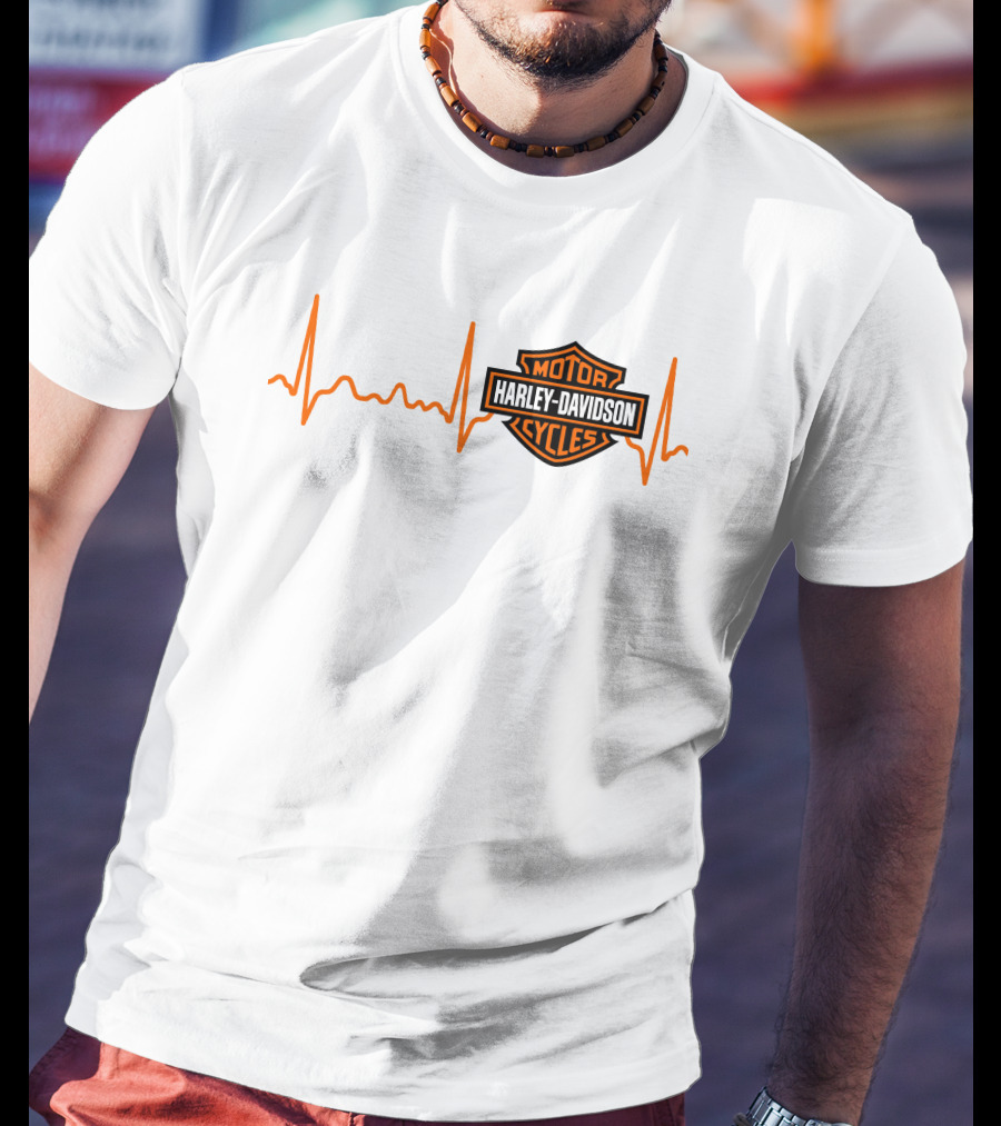 Harley Davidson Heartbeat Motor Cycles T-Shirt